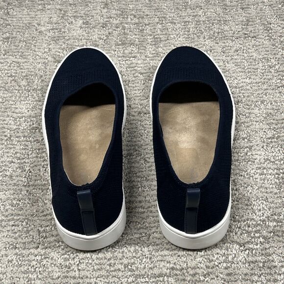 Vionic Shoes Womens 8.5 Uptown Skimmer Navy Knit Slip On Flats Comfort - Picture 7 of 10